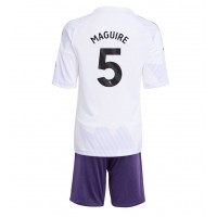 Manchester United Harry Maguire #5 Vonkajší Detský futbalový dres 2025-26 Krátky Rukáv (+ trenírky)